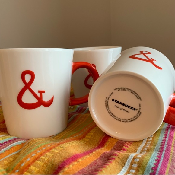 Starbucks ampersand You & Me mugs set of three - Picture 4 of 9